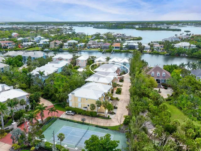 a view of a cafe with sitting area