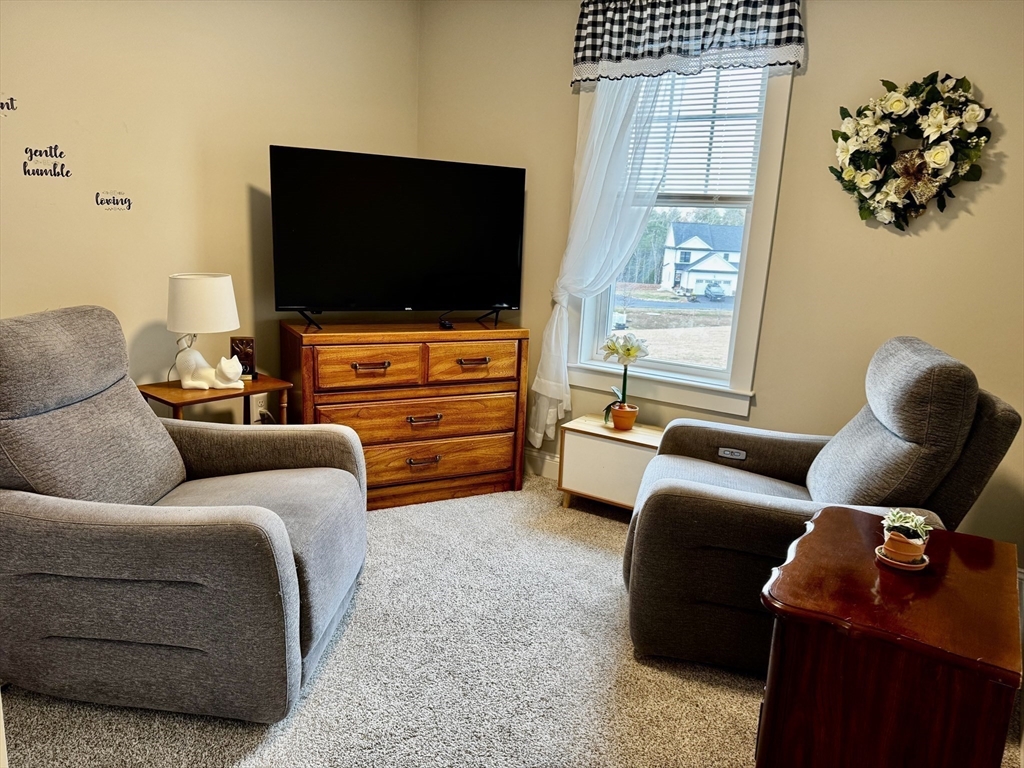 6 Nautical Way, Unit 122 Douglas, MA 01516 - Photo 29 of 42 a living room with furniture and a flat screen tv