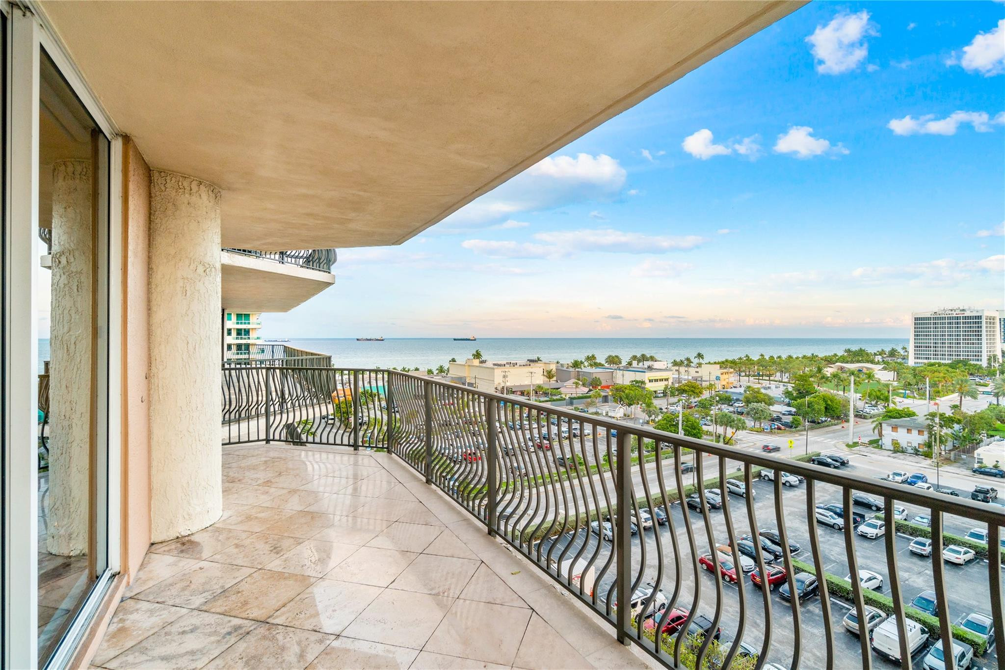 100 South Birch Road, Unit 904 Fort Lauderdale, FL 33316 - Photo 31 of 51 a view of balcony with city view