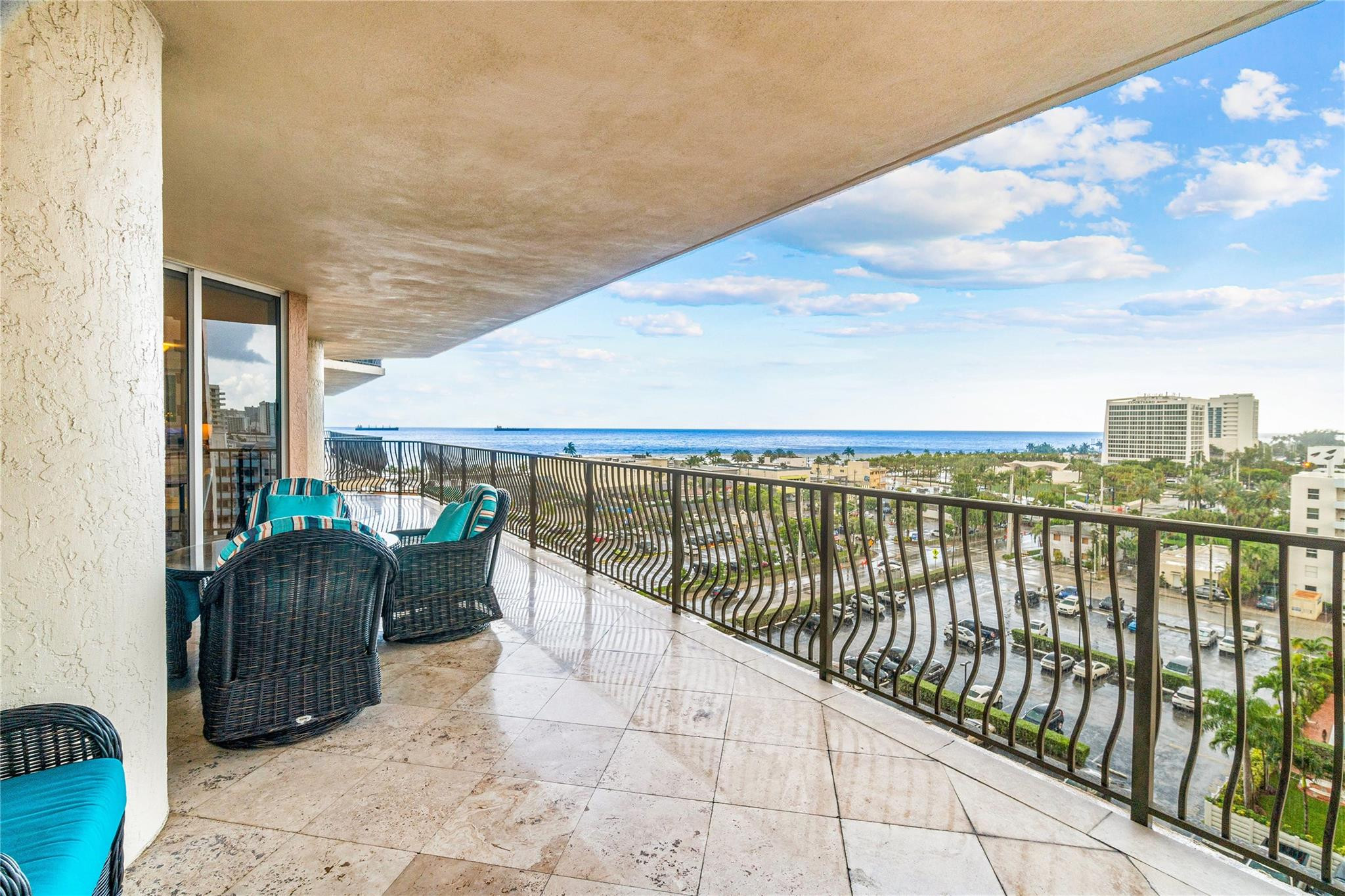100 South Birch Road, Unit 904 Fort Lauderdale, FL 33316 - Photo 36 of 51 a view of balcony with patio