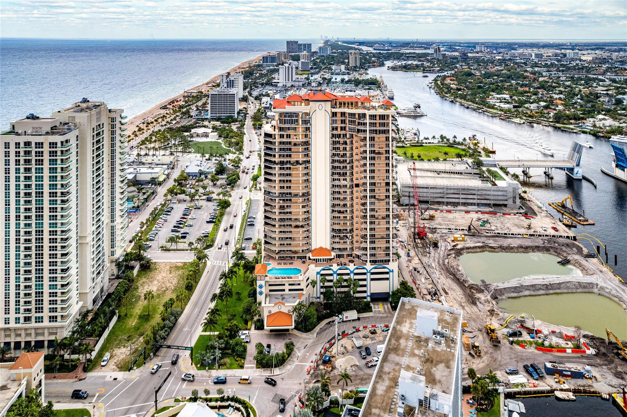 100 South Birch Road, Unit 904 Fort Lauderdale, FL 33316 - Photo 38 of 51 a city view with tall buildings