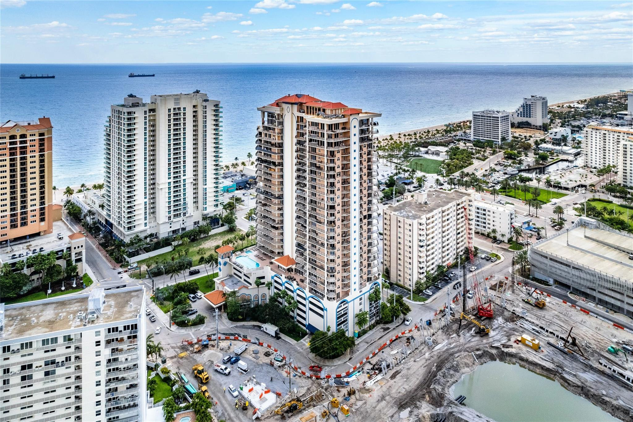 100 South Birch Road, Unit 904 Fort Lauderdale, FL 33316 - Photo 40 of 51 a city view with tall buildings