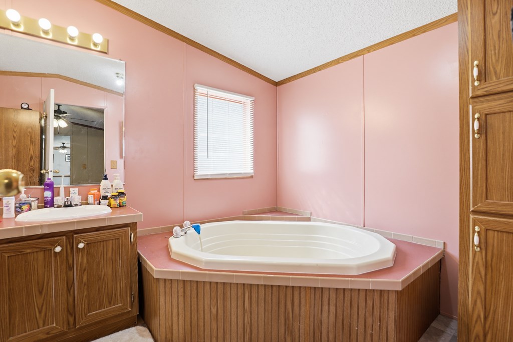 912 Alamo Road Fredericksburg, TX 78624 - Photo 8 of 21 a bathroom with a sink and a mirror