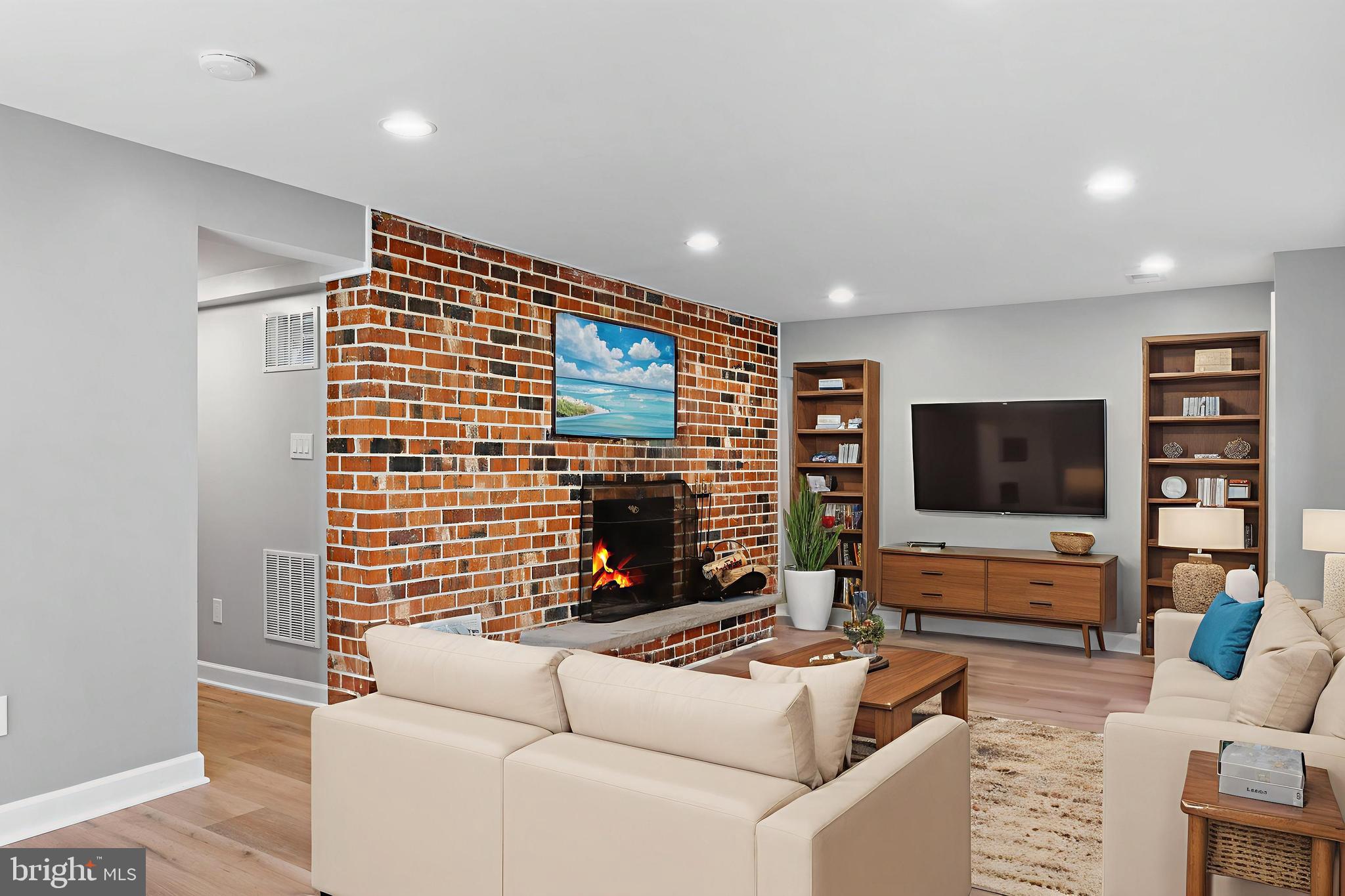 3504 Falling Green Road Olney, MD 20832 - Photo 35 of 54 a living room with furniture and a flat screen tv