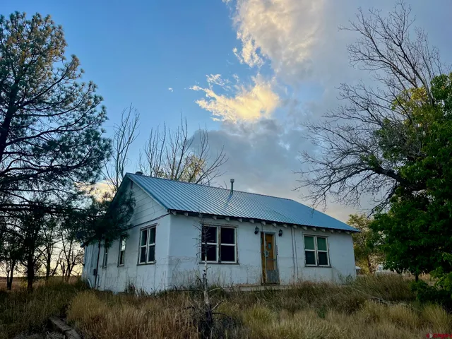 a view of a house with a backyard