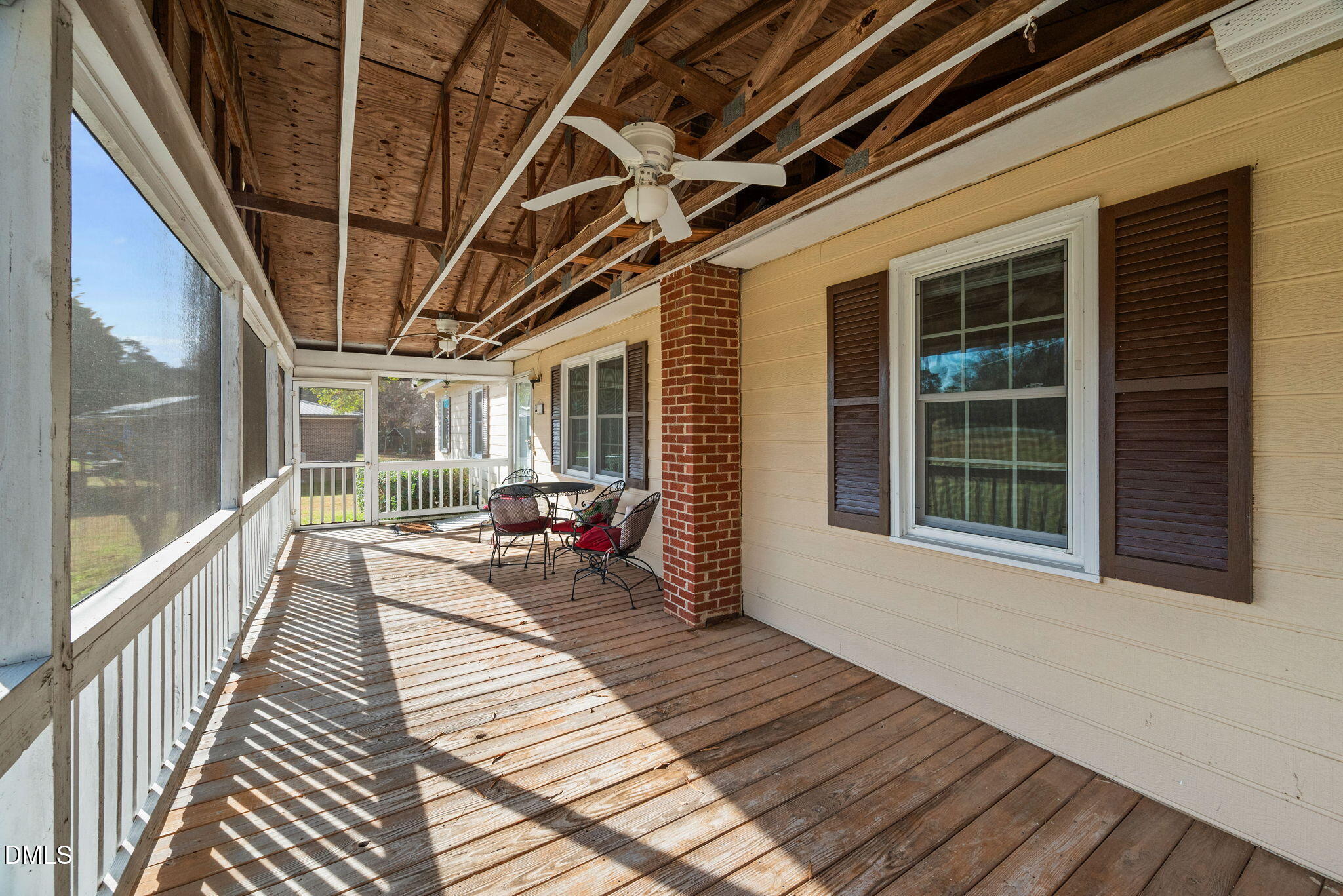 1804 Gade Bryant Road Moncure, NC 27559 - Photo 4 of 38 a view of a balcony with wooden floor