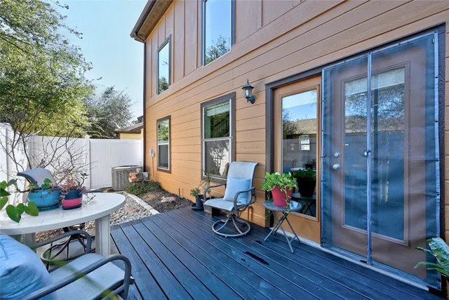 a outdoor space with furniture