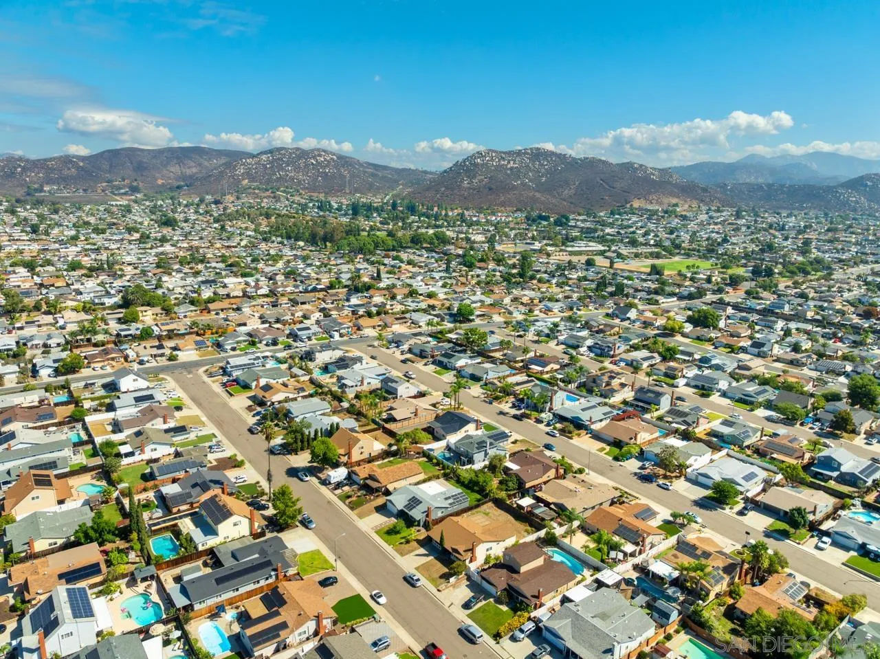 10113 Gem Tree Way Santee, CA 92071 - Photo 45 of 49 a view of a city with mountains in the background