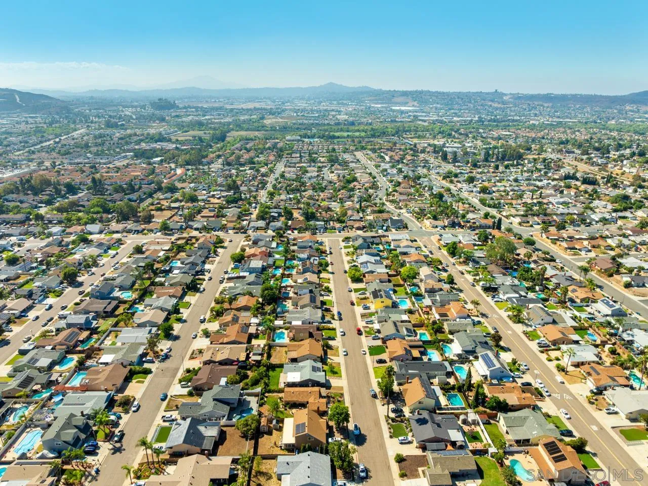 10113 Gem Tree Way Santee, CA 92071 - Photo 48 of 49 an aerial view of residential building and trees