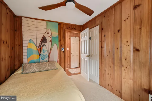 a view of a hallway with the door