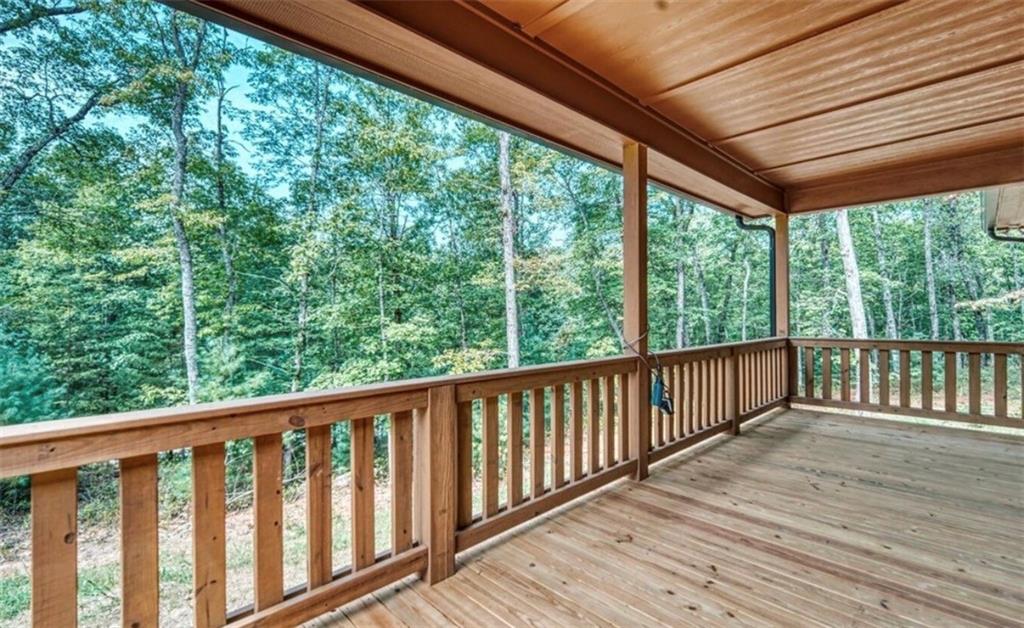 199 Lola Mae Way Morganton, GA 30560 - Photo 28 of 39 a view of balcony with wooden floor