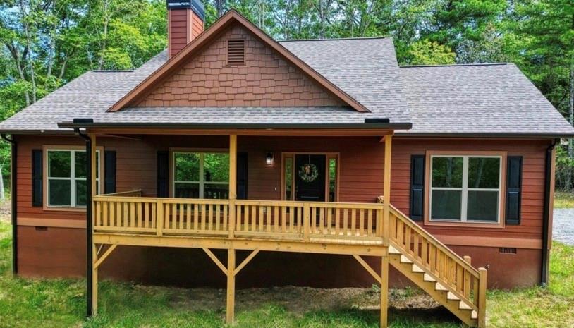 199 Lola Mae Way Morganton, GA 30560 - Photo 35 of 39 a view of a house with a roof deck