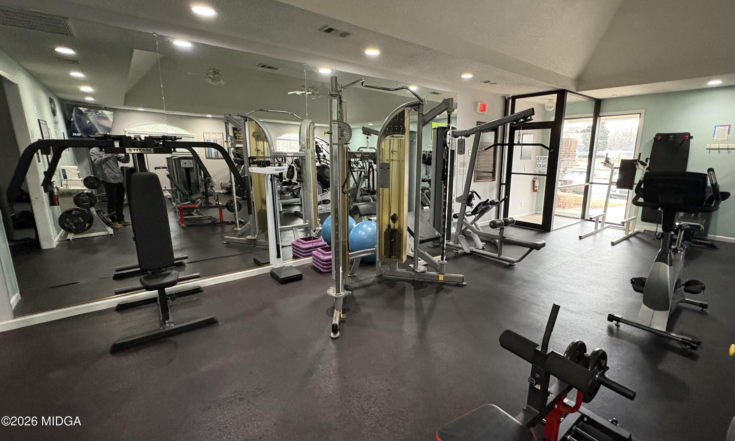 119 Bartlett Way Centerville, GA 31028 - Photo 41 of 48 a view of a room with gym equipment
