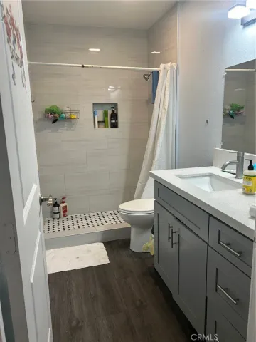 a view of car parked in garage