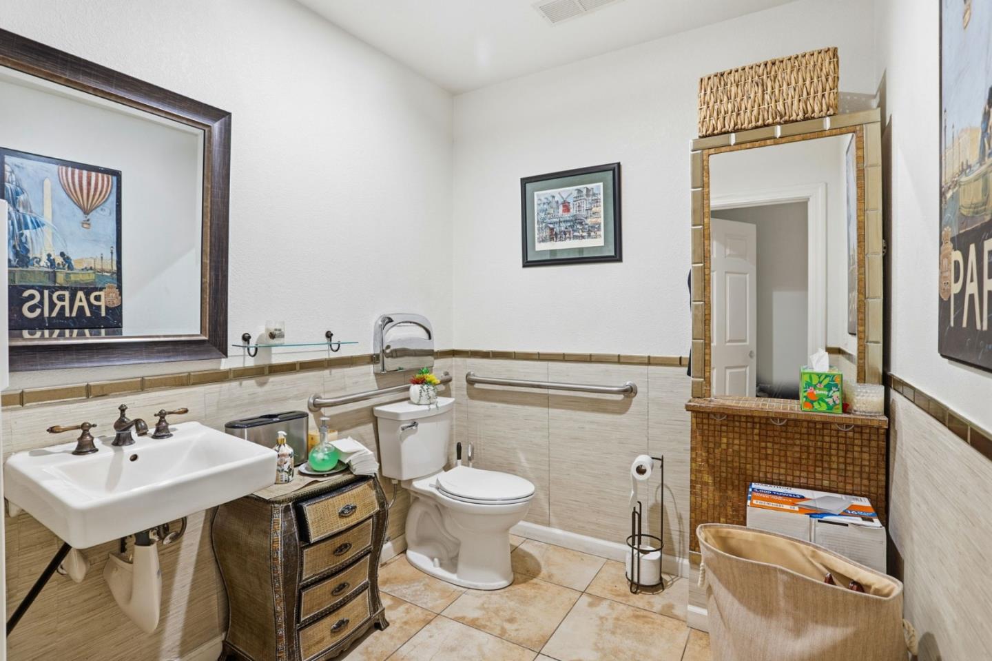 3630 San Felipe Road San Jose, CA 95135 - Photo 17 of 22 a bathroom with a sink mirror and toilet