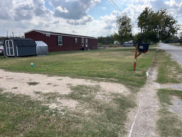 Tbd Tbd Pecan Street Granger, TX 76530 - Photo 3 of 4 a view of a big yard with a house