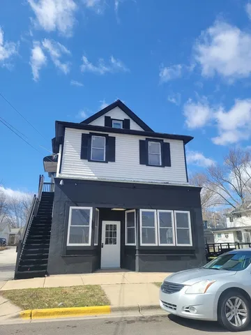 a front view of a house