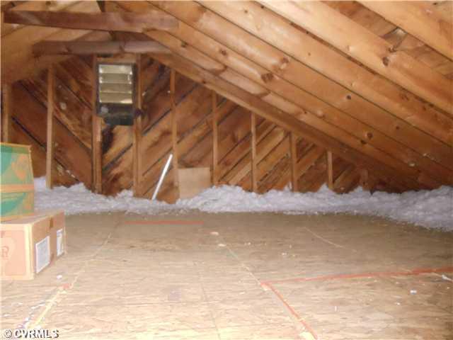 3407 Ritter Street Richmond, VA 23234 - Photo 11 of 24 Other - Attic is totally floored with sprayed in insulation surrounding the outside