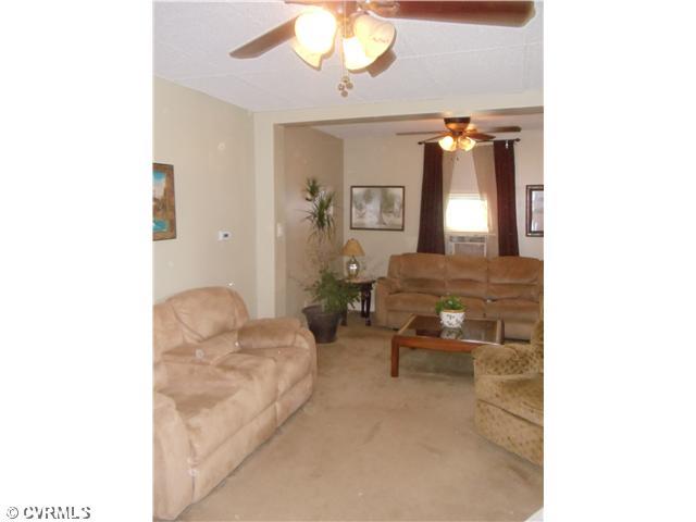 3407 Ritter Street Richmond, VA 23234 - Photo 13 of 24 Living Room - Spacious living room with two ceiling fans