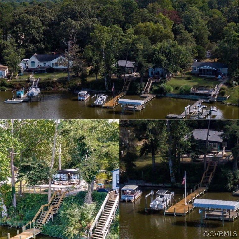 6279 Holly Trail Gloucester, VA 23061 - Photo 3 of 45 an aerial view of a house with a lake view