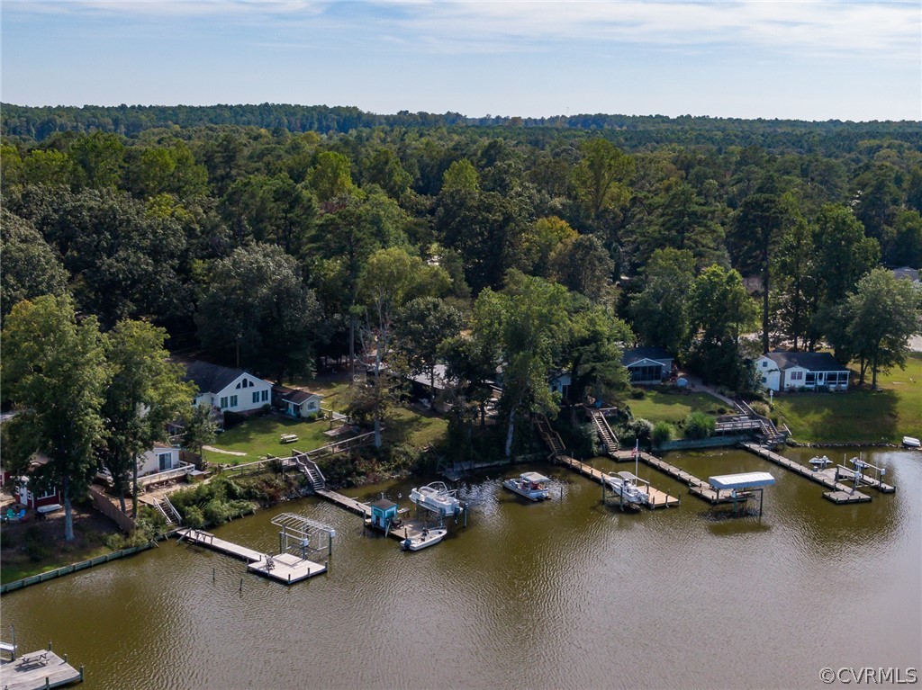 6279 Holly Trail Gloucester, VA 23061 - Photo 39 of 45 an aerial view of a houses with a lake view