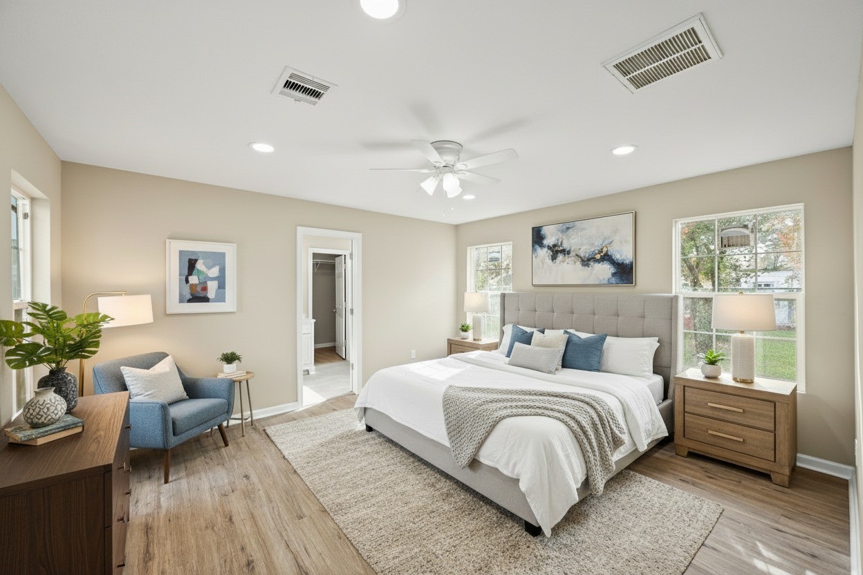 1007 Gazin Street Houston, TX 77020 - Photo 11 of 32 primary bedroom staging virtual