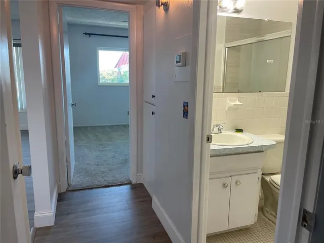 a view of an empty room