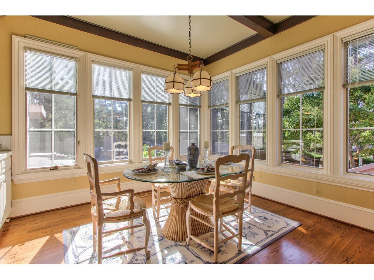 3140 Spruance Road Pebble Beach, CA 93953 - Photo 22 of 70 a dining room with furniture and window