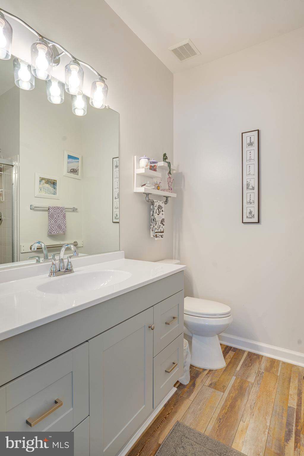 6902 Walnut Hill Drive Gainesville, VA 20155 - Photo 22 of 41 a bathroom with a toilet a sink and mirror