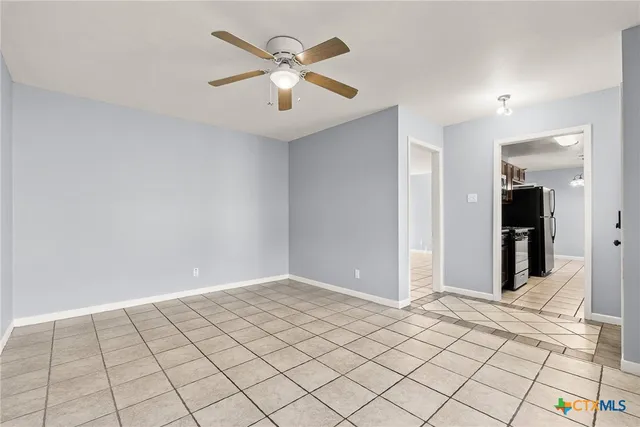 a view of an empty room