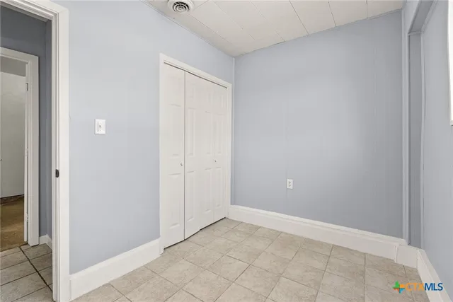 a view of an empty room