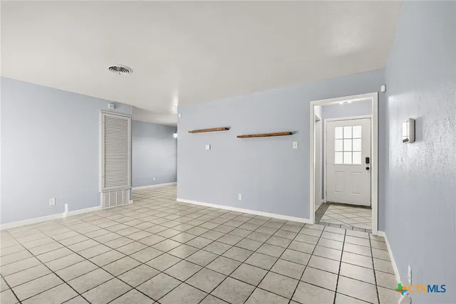 a view of an empty room