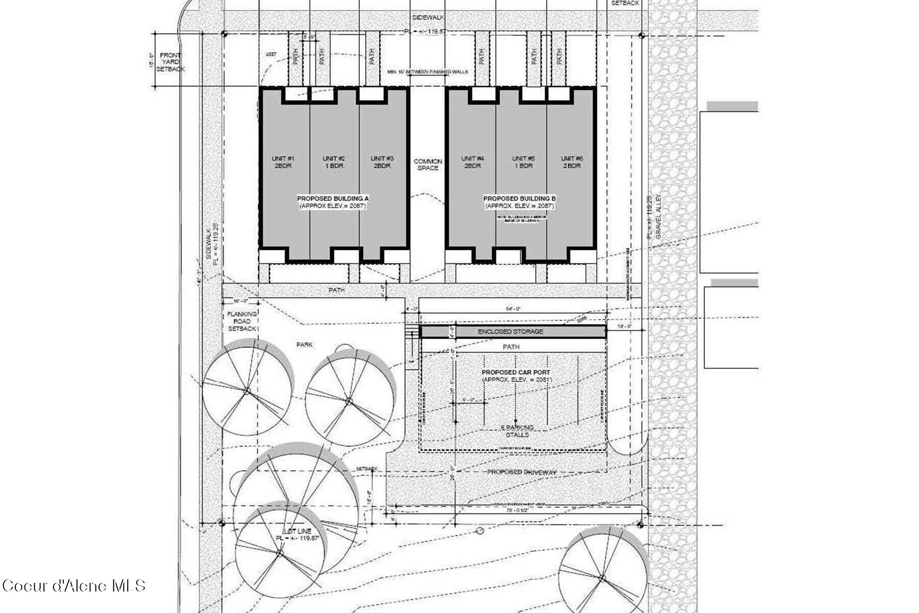 215 West Lake Street Sandpoint, ID 83864 - Photo 37 of 44 Site Plan 215 Lake
