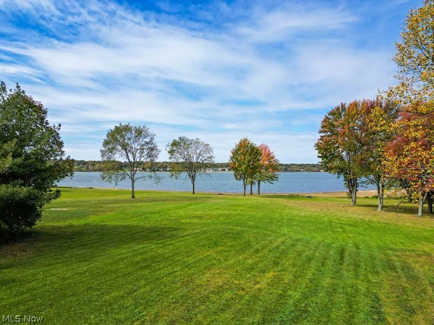 10176 Springfield Road Youngstown, OH 44514 - Photo 29 of 31 View of yard featuring a waterfront