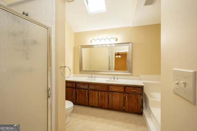 a view of a deck with a fence