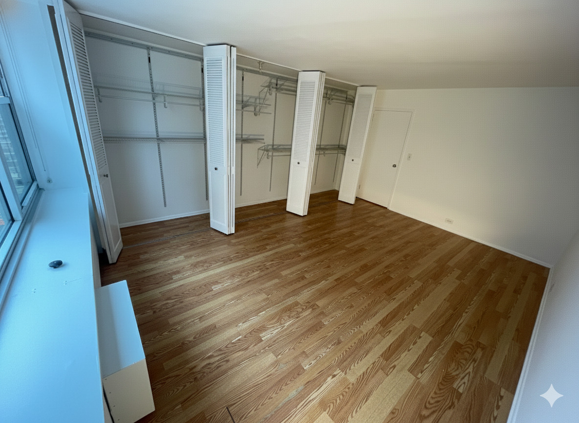 Undisclosed Address Chicago, IL 60613 - Photo 12 of 13 wooden floor in an empty room