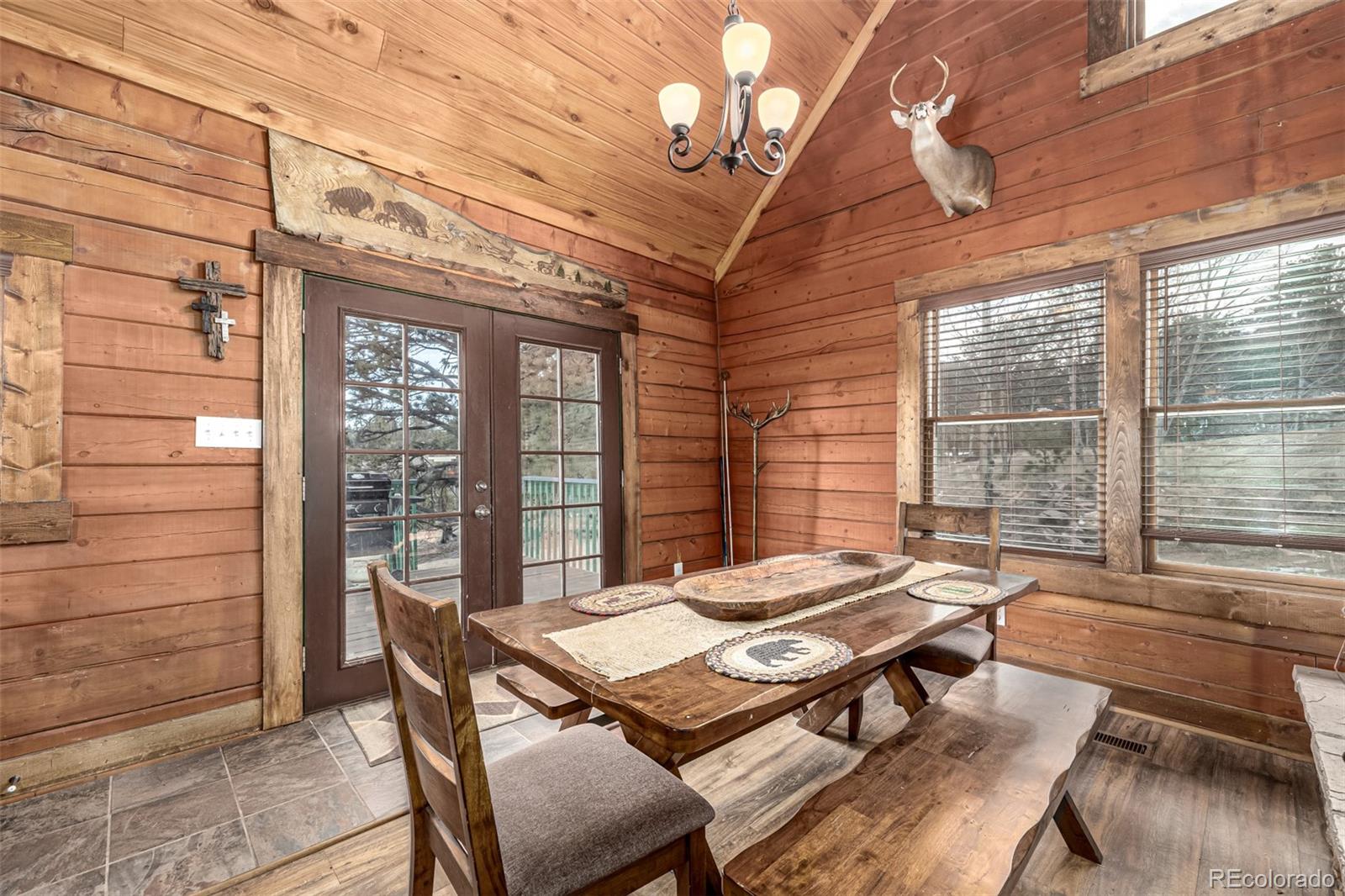 116 Dakota Path Lake George, CO 80827 - Photo 11 of 38 a view of a dining room with furniture window and outside view