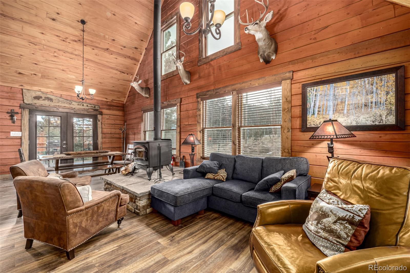 116 Dakota Path Lake George, CO 80827 - Photo 8 of 38 a living room with furniture and a large window