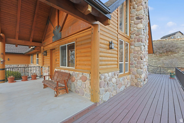 605 North Loafer Canyon Road Elk Ridge, UT 84651 - Photo 51 of 53 View of wrap around deck