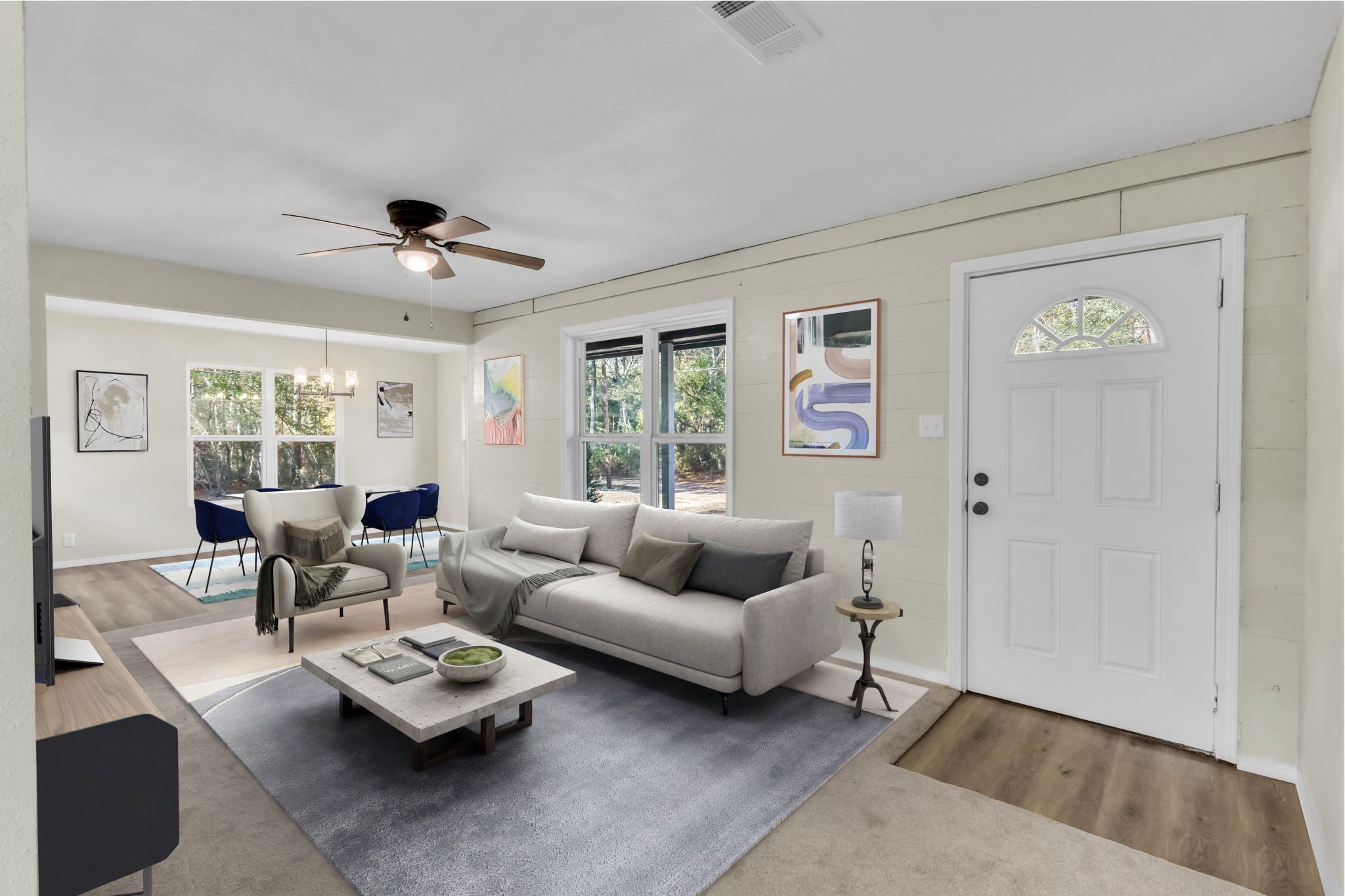 180 Friar Tuck Drive Ivanhoe, TX 75979 - Photo 15 of 31 a living room with furniture and a large window