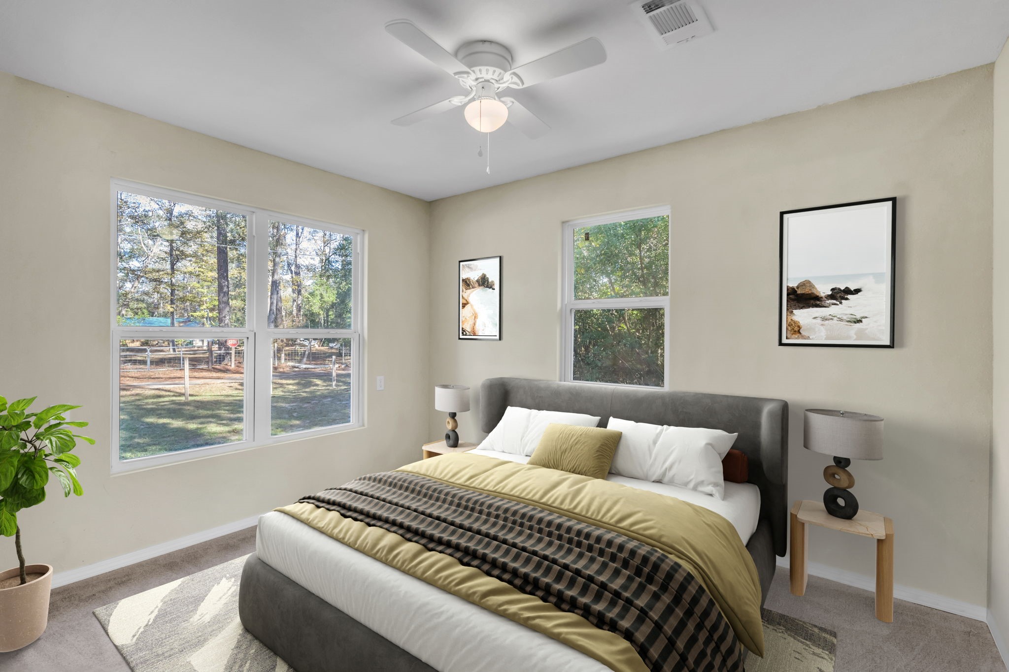 180 Friar Tuck Drive Ivanhoe, TX 75979 - Photo 22 of 31 a bedroom with a large bed and a window