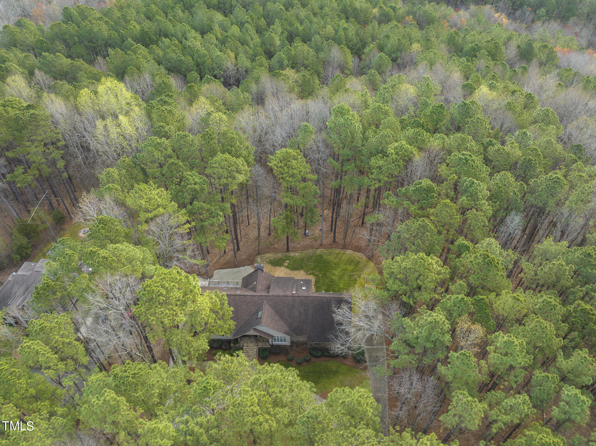 8120 Hawkshead Road Wake Forest, NC 27587 - Photo 12 of 70 a backyard of a house with lots of green space