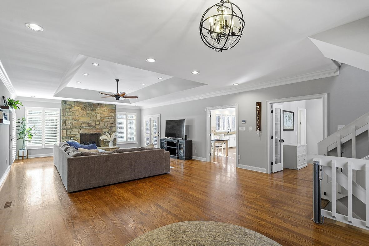 8120 Hawkshead Road Wake Forest, NC 27587 - Photo 15 of 70 a living room with furniture and a large window