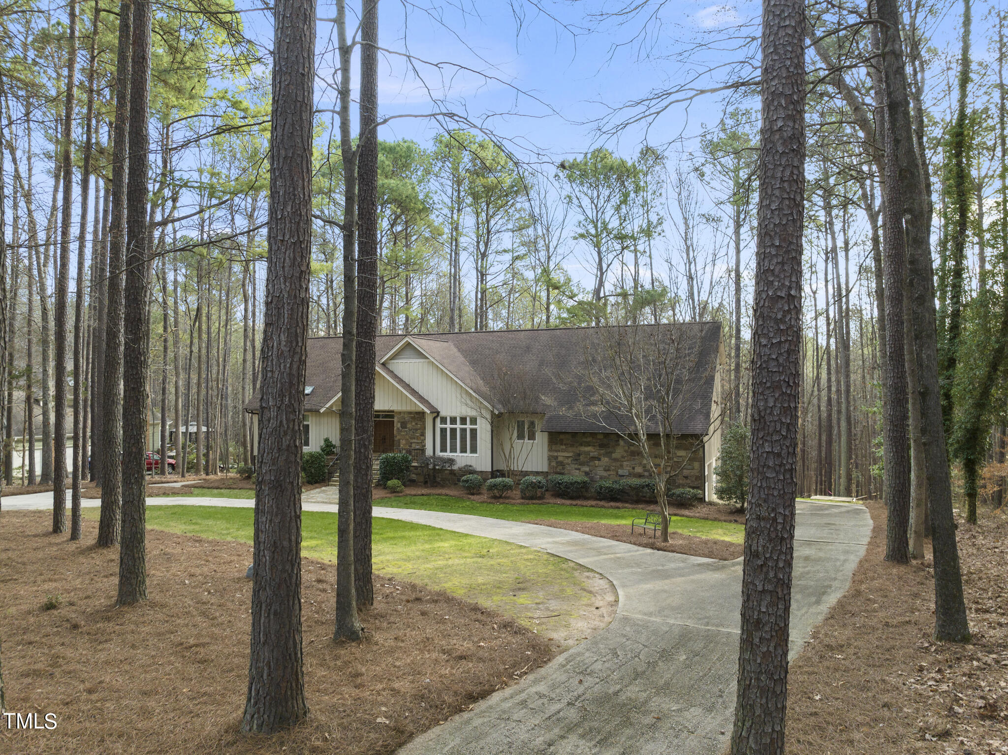 8120 Hawkshead Road Wake Forest, NC 27587 - Photo 69 of 70 a view of a house with backyard and tree