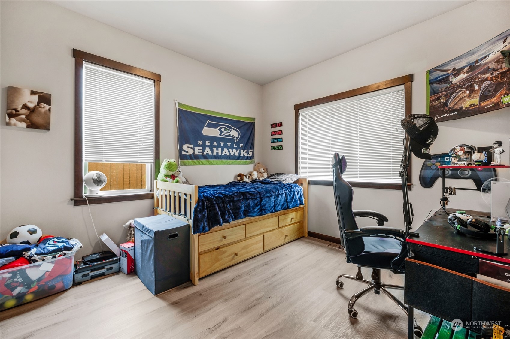 7521 Broadway Everett, WA 98203 - Photo 17 of 25 a bedroom with furniture and a window