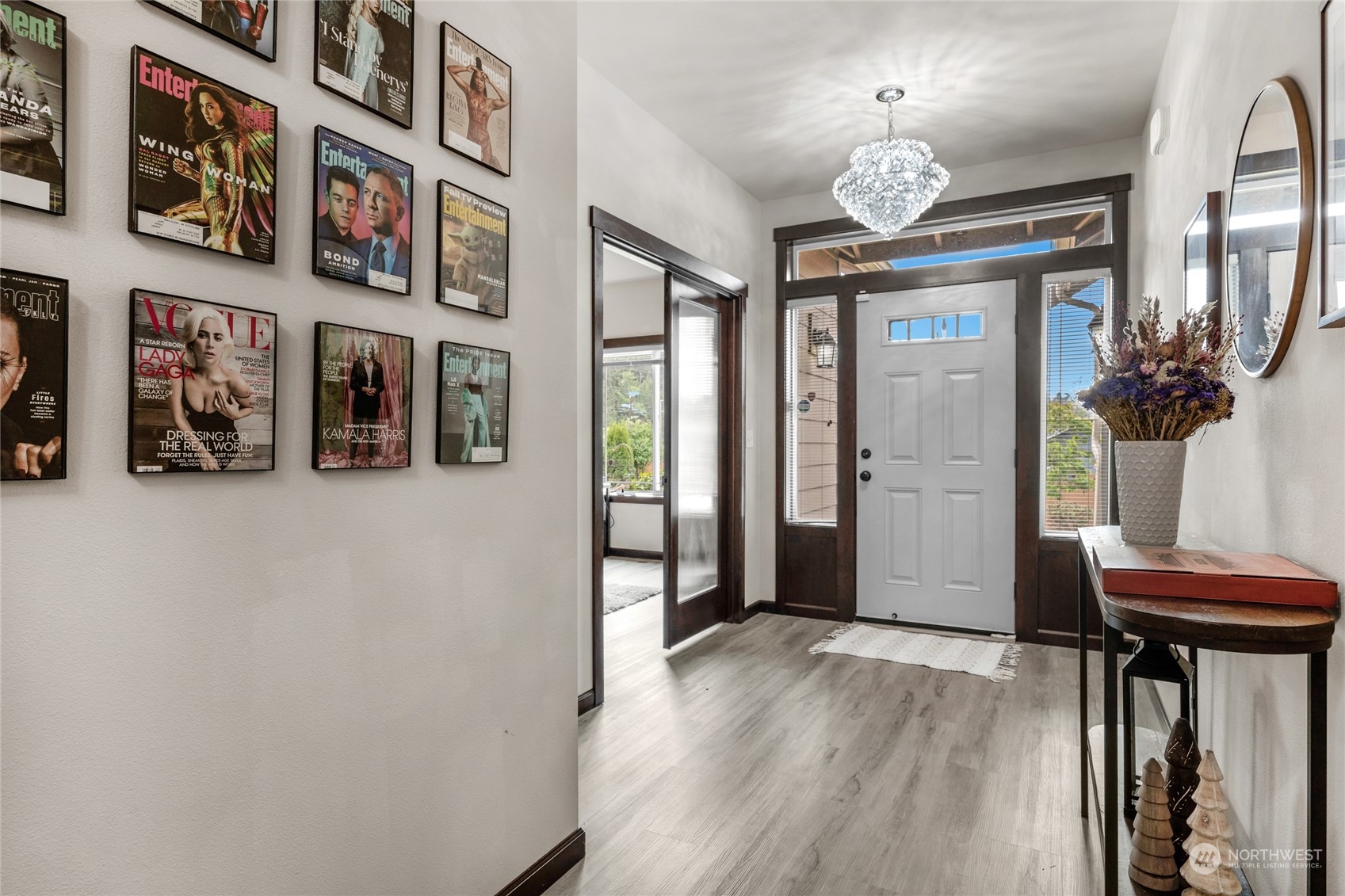 7521 Broadway Everett, WA 98203 - Photo 3 of 25 a view of a hallway with entryway and wooden floor