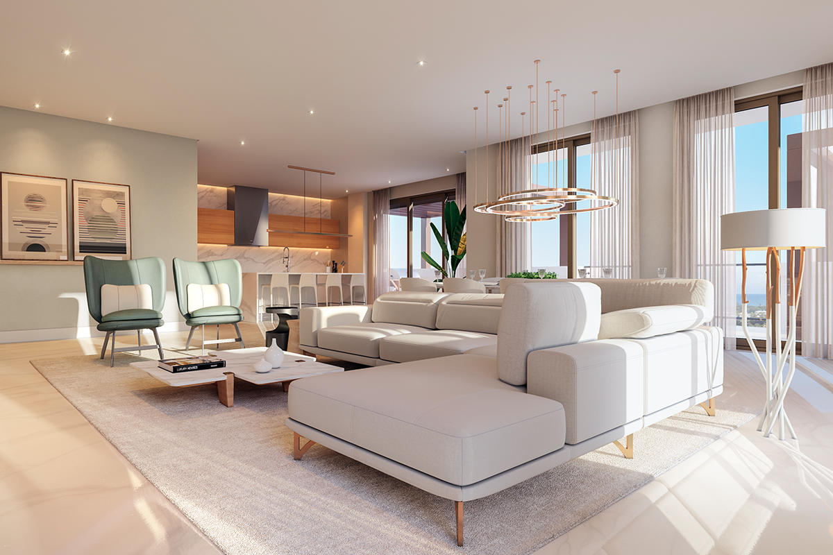 475 East Royal Palm Road, Unit 702 Boca Raton, FL 33432 - Photo 3 of 16 Rendering Living