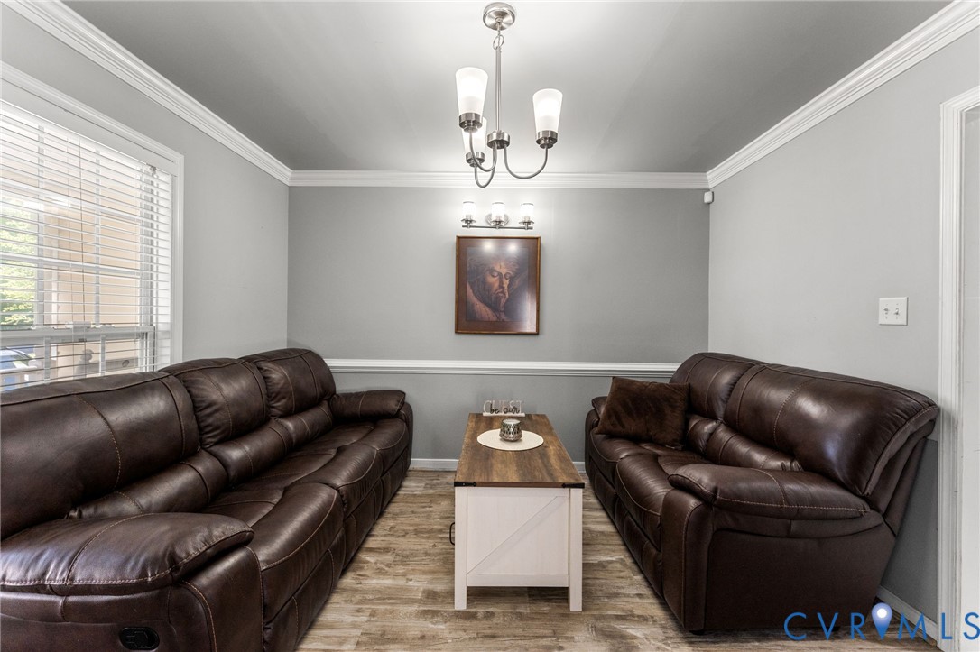 3120 Denise Road Petersburg, VA 23805 - Photo 18 of 51 Dining area featuring wood-finish flooring, a cont