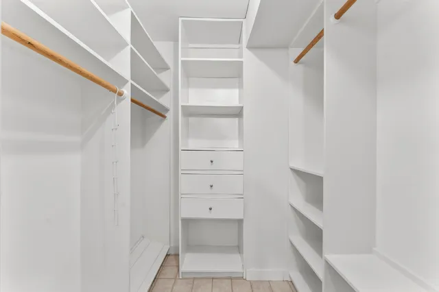 a view of walk in closet