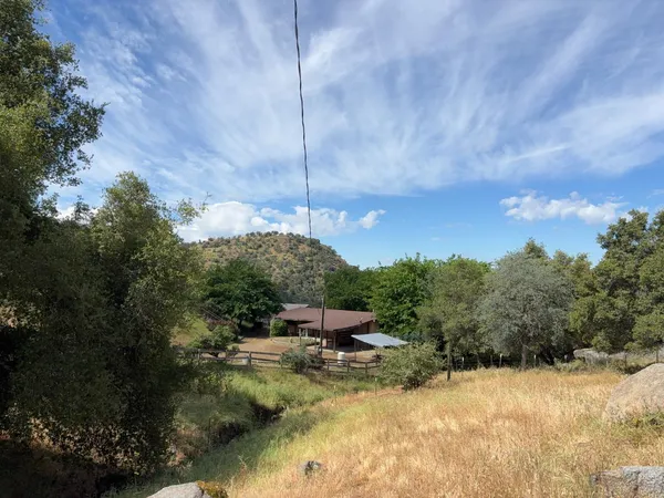 a backyard of a house